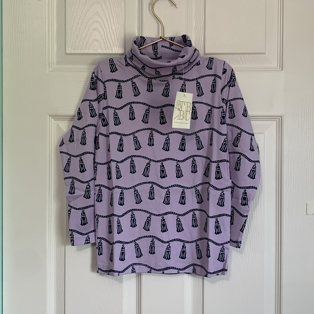 The Beaufort Bonnet Company Miss Todd Tassel Turtleneck Long Sleeve Shirt Girls - Picture 2 of 7